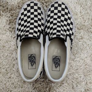 Checkered Slip On Vans